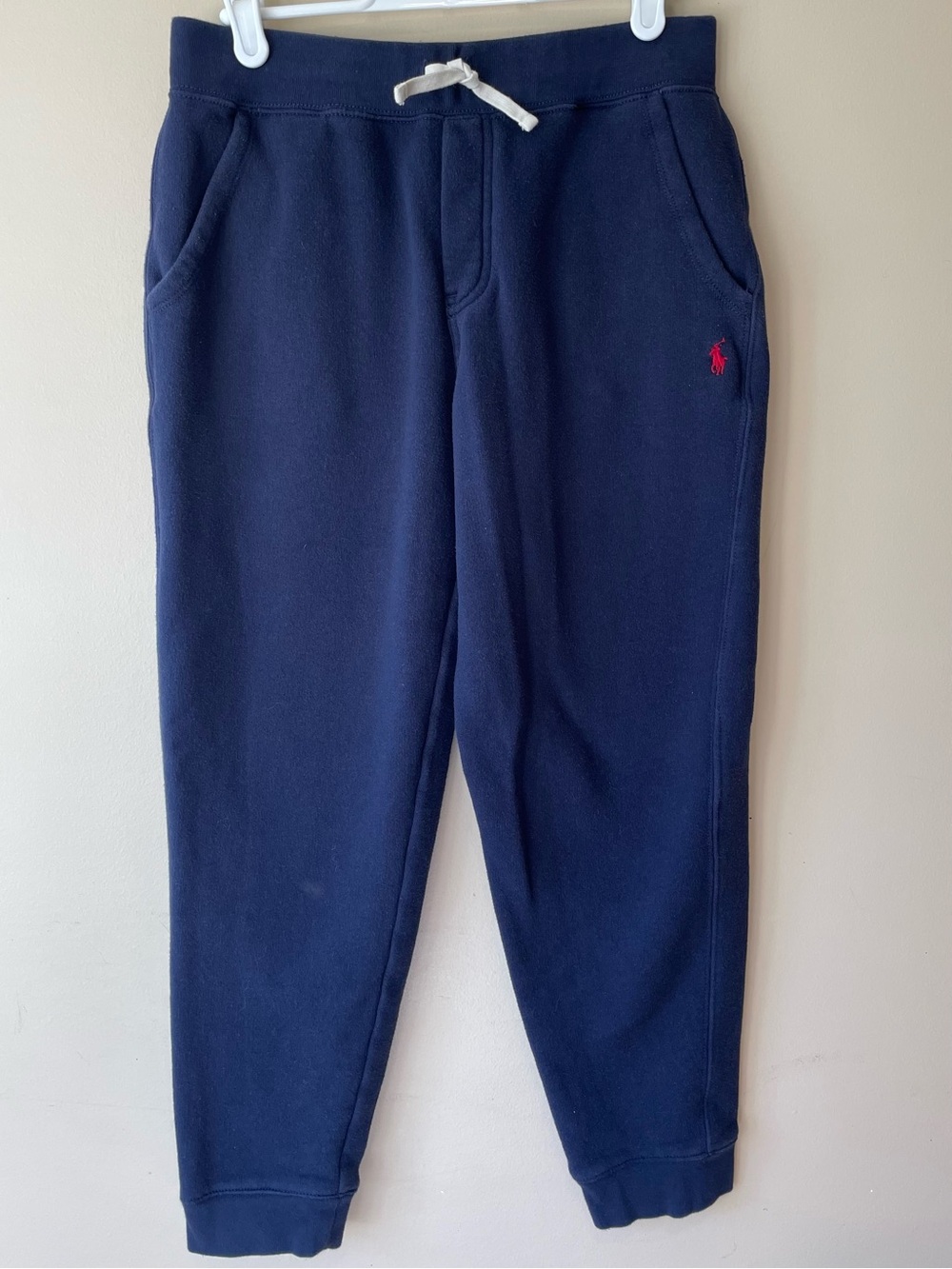 Polo by Ralph Lauren Navy Jogger Sweatpants with Red Logo